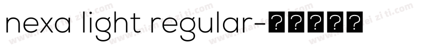nexa light regular字体转换